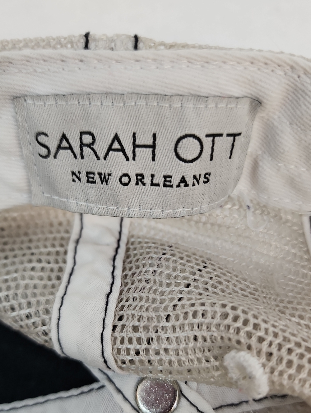 Sarah Ott NOLA or Nowhere Distressed Trucker Hat OS - Picture 7 of 9